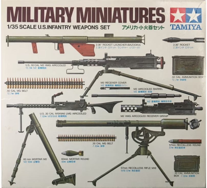 Tamiya 1:35 US Infantry Weapons Set