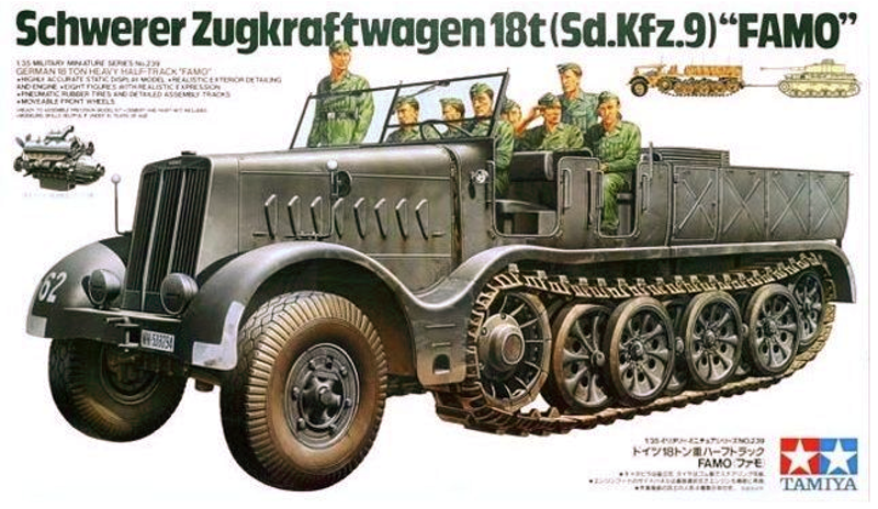Tamiya 1:35 Schwerer Zugkraftwagen 18t (Sd.Kfz.9) FAMO