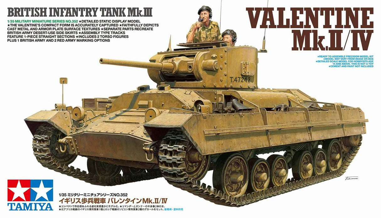 Tamiya 1:35 Valentine (New Zealand Army) MkII/IV Tank