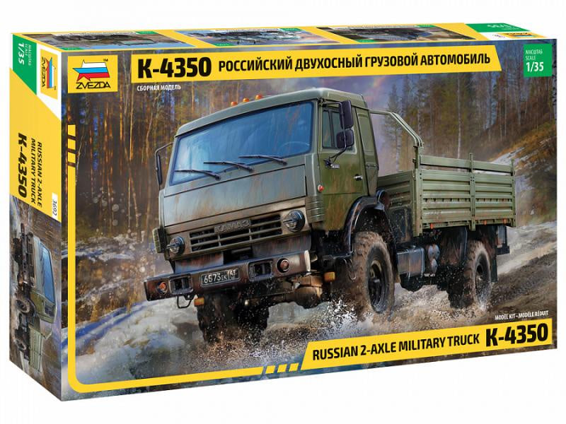 Zvezda 1:35 Russian 2-Axle Military Truck K-4350