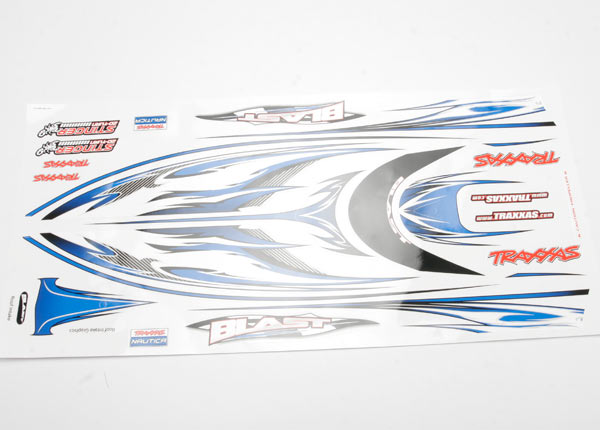Traxxas 3814X - Blast decal set (waterpr