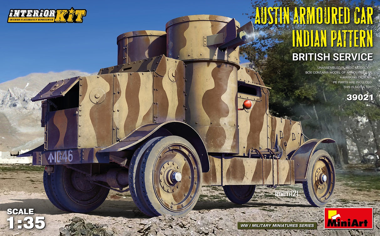 *Clearance* Miniart 1:35 Austin Armoured  Car Indian Pattern