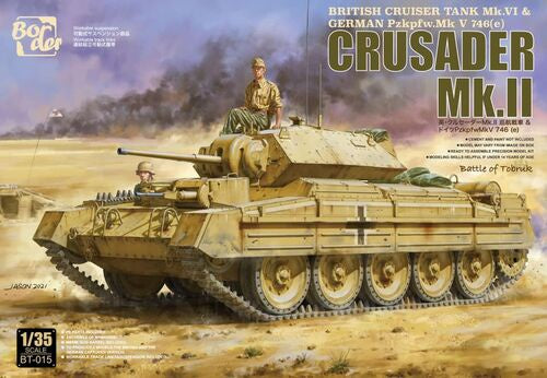 Border 1:35 Crusader Mk.II British Cruiser Tank Mk.VI & German Pzkpfw.Mk V 746(e) (LW)
