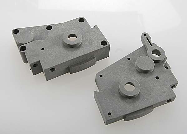 Traxxas 4491A - Gearbox halves (grey) (l