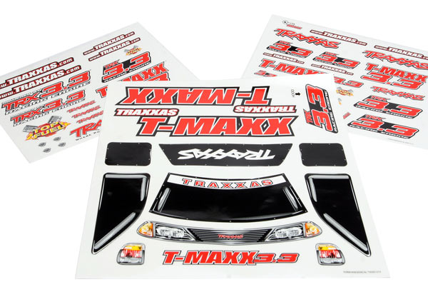 Traxxas 4920R - Decal sheet T-Maxx 3.3
