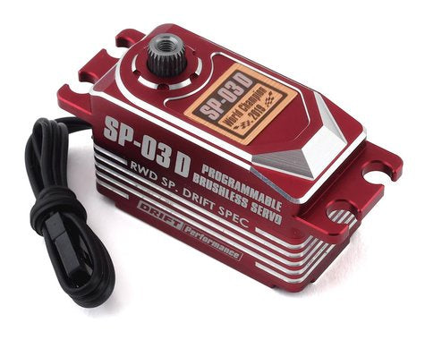SP-03D Programable Brushless Steering Servo (Red) for DRIFT
