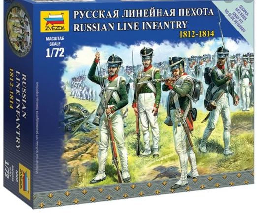 Zvezda 1:72 Russian Line Infantry (1812 - 1814)