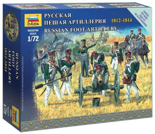 Zvezda 1:72 Russian Foot Artillery (1812 - 1814)