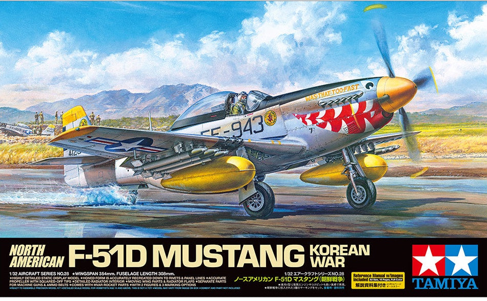 Tamiya 1:32 F-51 D Mustang Korean War