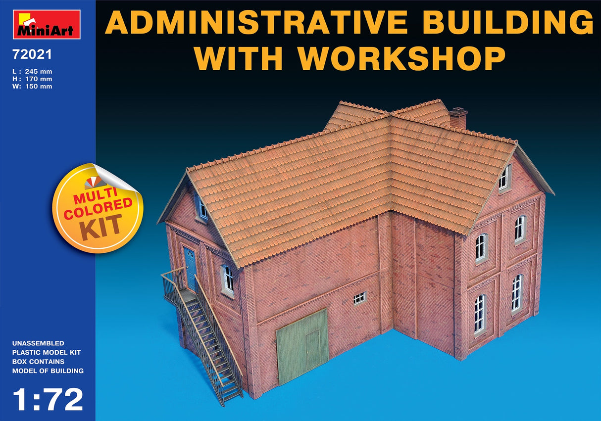 Miniart 1:72 Administrative Building With Workshop