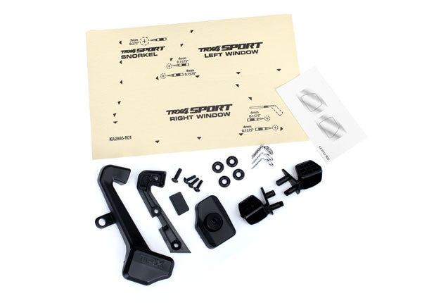 Traxxas TRX-4 Sport Mirror, Snorkel Set 8119