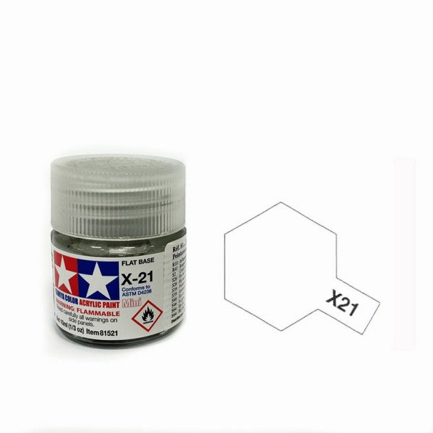 Tamiya X21 Acrylic 10ml Flat Base