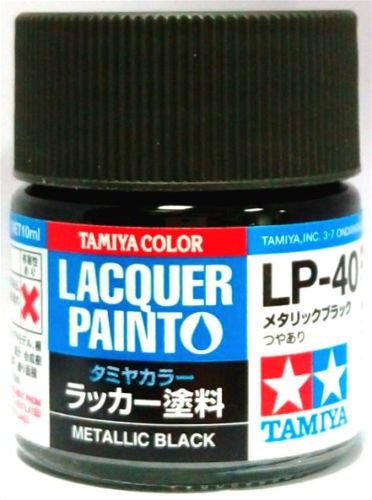Tamiya Lacquer LP-40 Metallic Black