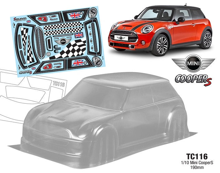 TC116 1/10 Mini Cooper S 190mm