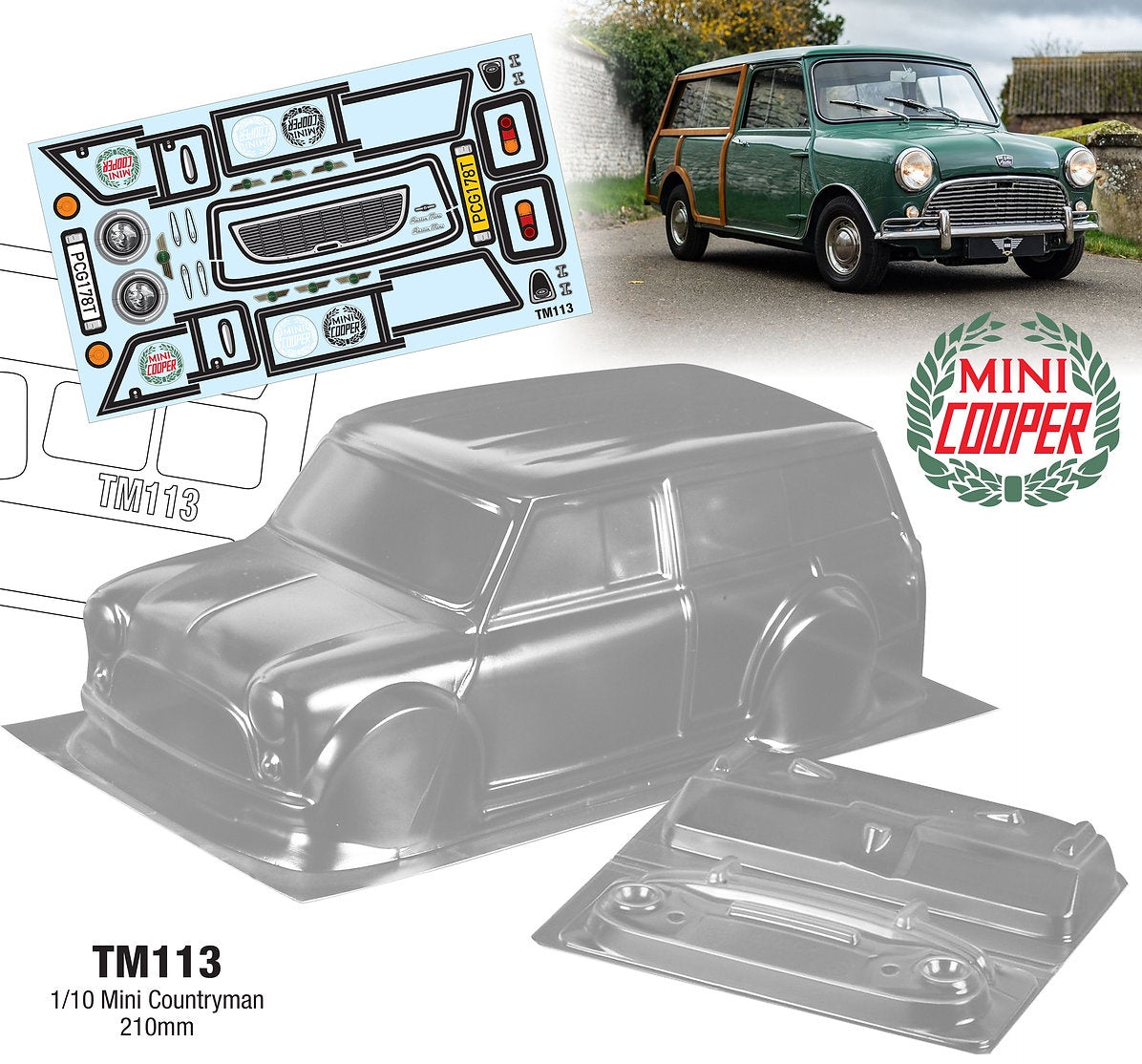 TM113 1/10 Mini Countryman 210mm