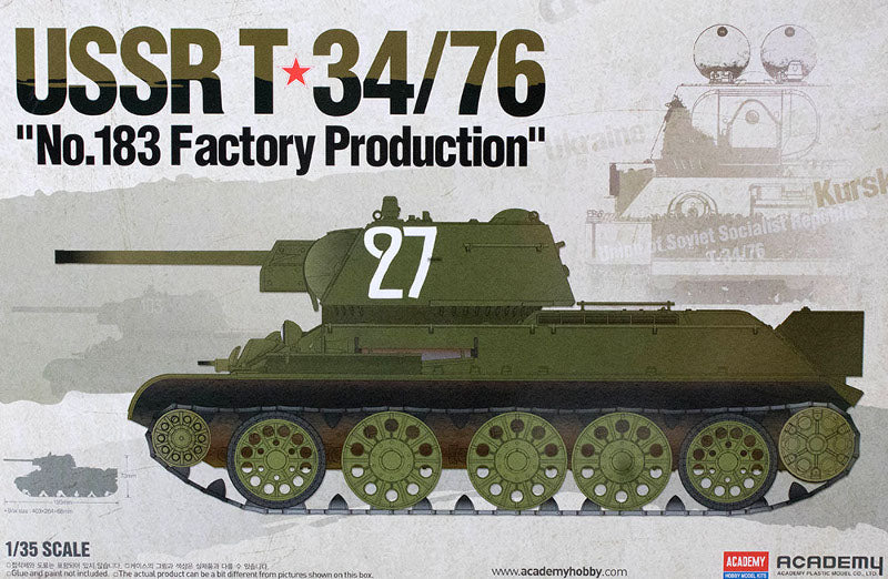 *Clearance* Academy 1:35 USSR T-34/76 No.183 Factory Production