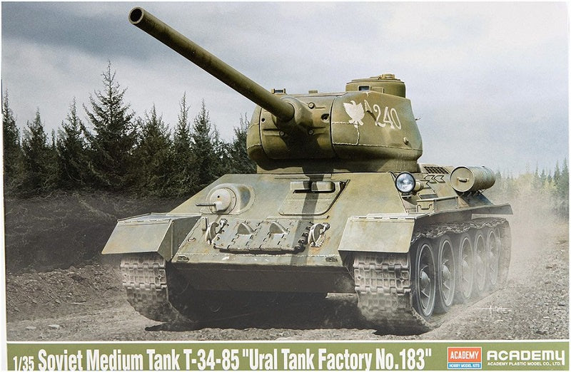 Academy 1:35 Soviet Medium Tank T34-85 Ural Tank factory 183