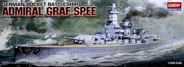 Academy 1:350 Admiral Graf Spee Pocket Battleship