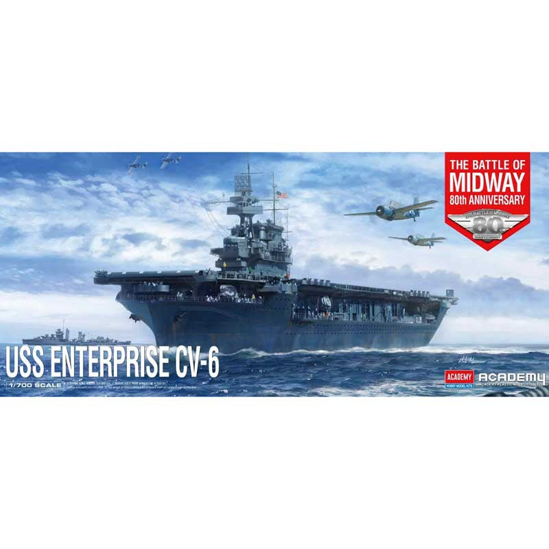 Academy 1:700 USS Enterprise CV-6 80th Ann. Midway