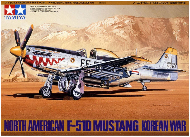Tamiya 1:48 North American F-51D Mustang Korean War