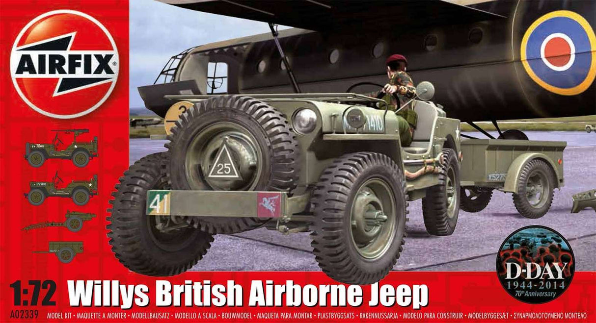 Airfix 1:72 Willys Brit. Airborne Jeep