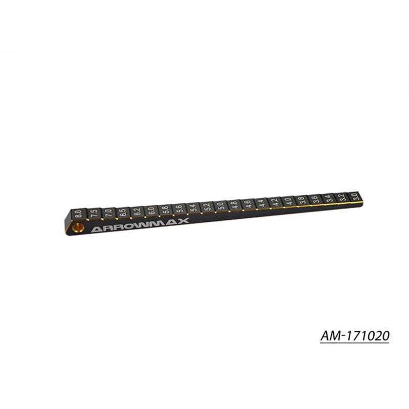 Arrowmax Ultra-Fine Chassis Ride Height Gauge 3-8MM Black Gold