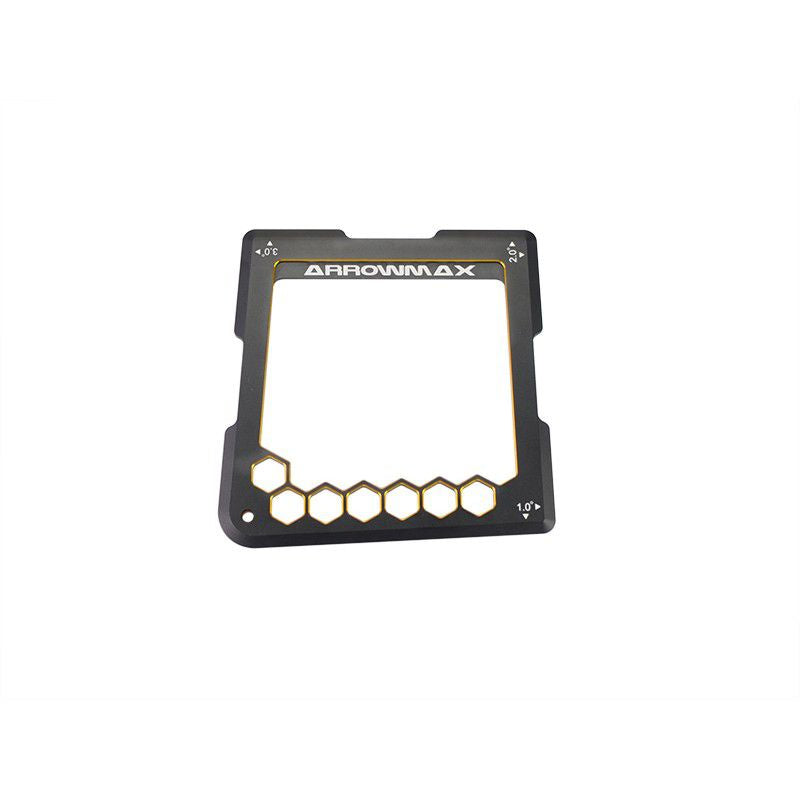 Arrowmax Quick Camber Gauge For 1/8th 1°, 2°, 3° Black Golden