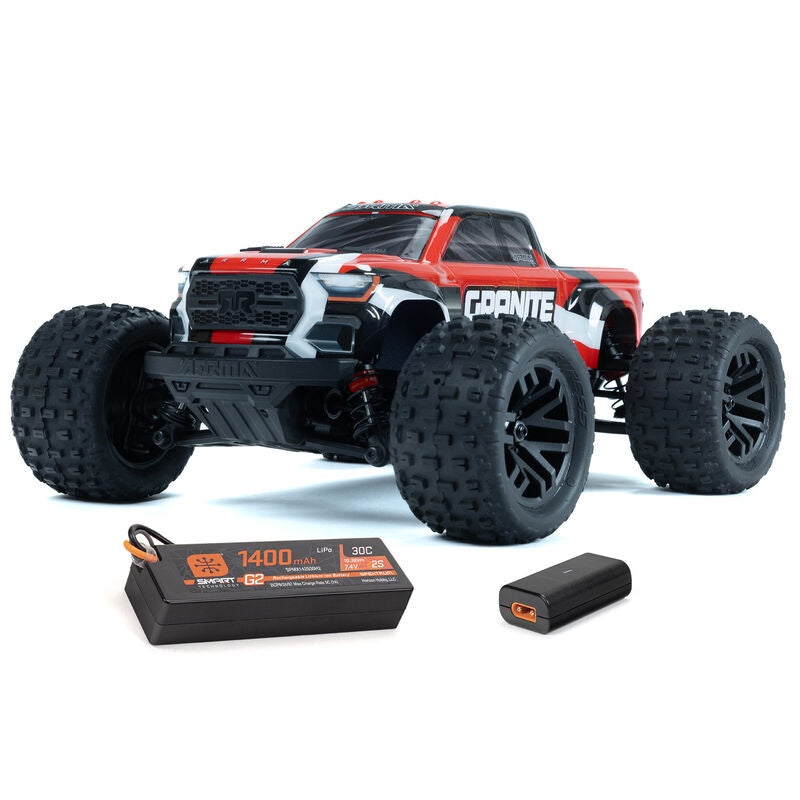 1/18 GRANITE GROM MEGA 4X4 Monster Truck RTR Red