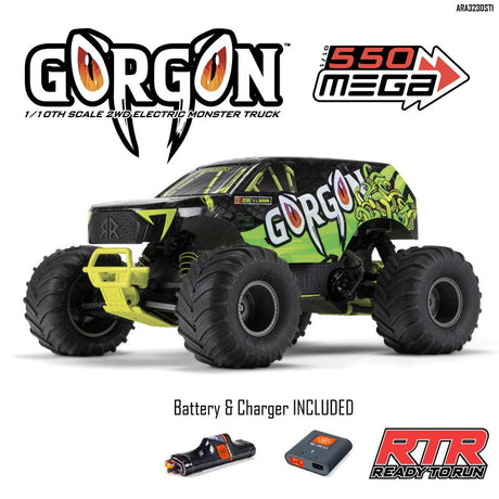 Arrma 1:10 Gorgon 4X2 MEGA 550 Brushed Monster Truck RTR