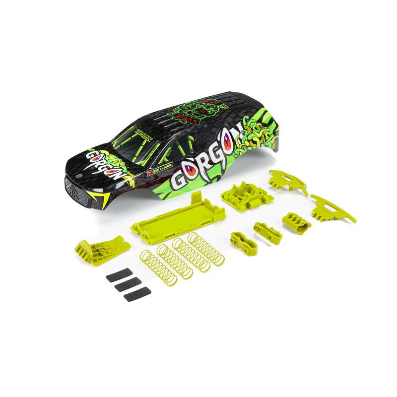 Arrma Gorgon Fluro Yellow Body Set