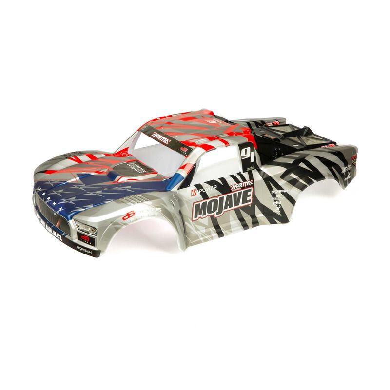 MOJAVE 6S BLX Finished Body (Sliver/Red) by ARRMA