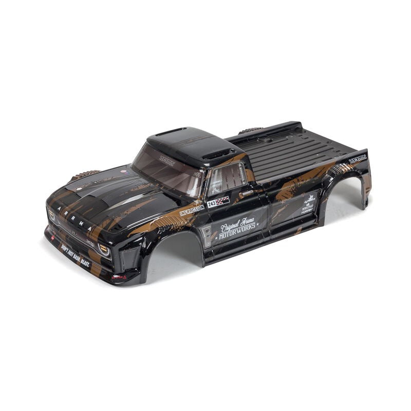 Arrma INFRACTION 4X4 3S BLX Finished Body Black/Gold