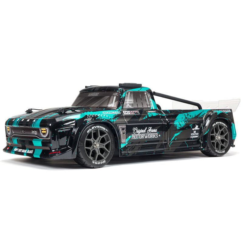 Arrma 1/8 INFRACTION 4X4 3S BLX Resto-Mod Truck Black/Teal
