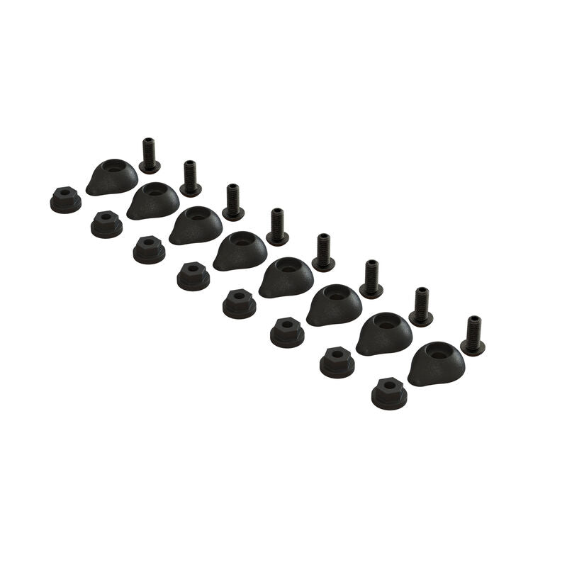 AR480017 Bodypost Protection Set (8) Suits 4S Kraton by ARRMA