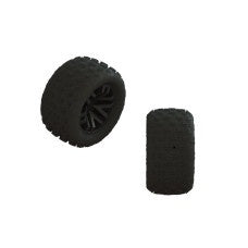 Arrma dBoots 'FORTRESS' Tire Set Glued (Black) (2 Pairs) Grom