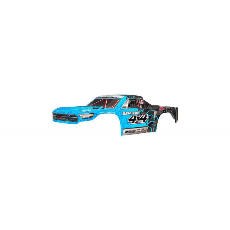 Arrma Senton Mega 4x4 Paint body Decal Trim Blue