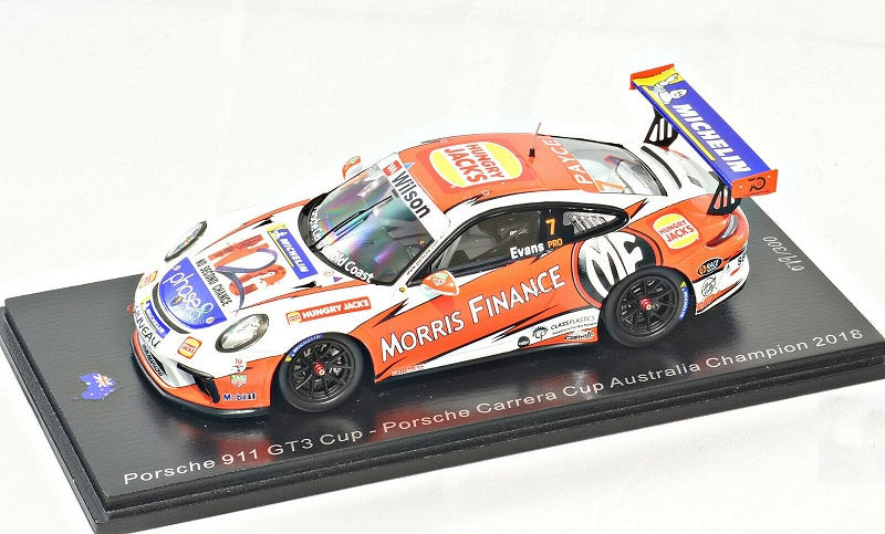 Spark 1:43 Porsche 911 GT3 Cup CC Australia J. Evans