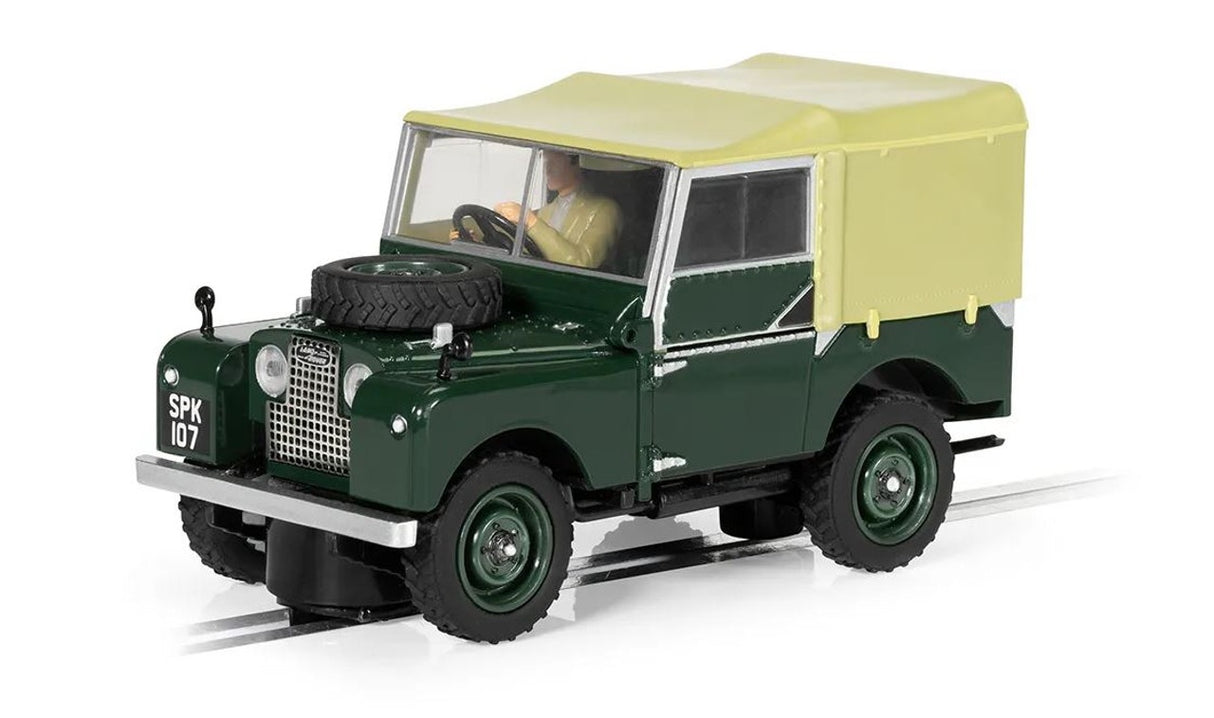 Scalextric Land Rover Series 1 Green W/Tan Roof