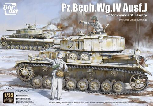 Border 1:35 Pz.Beob.Wg.IV Ausf.J w/Commander & Infantry