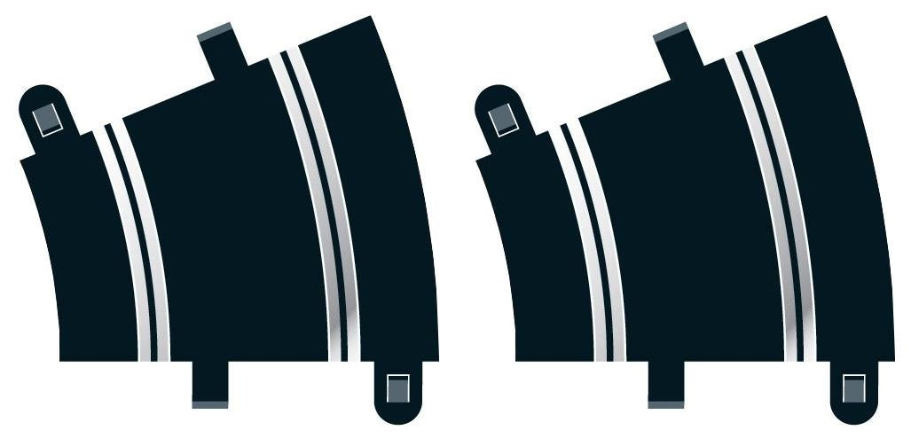Scalextric Radius 2 Curve 22.5 degree x