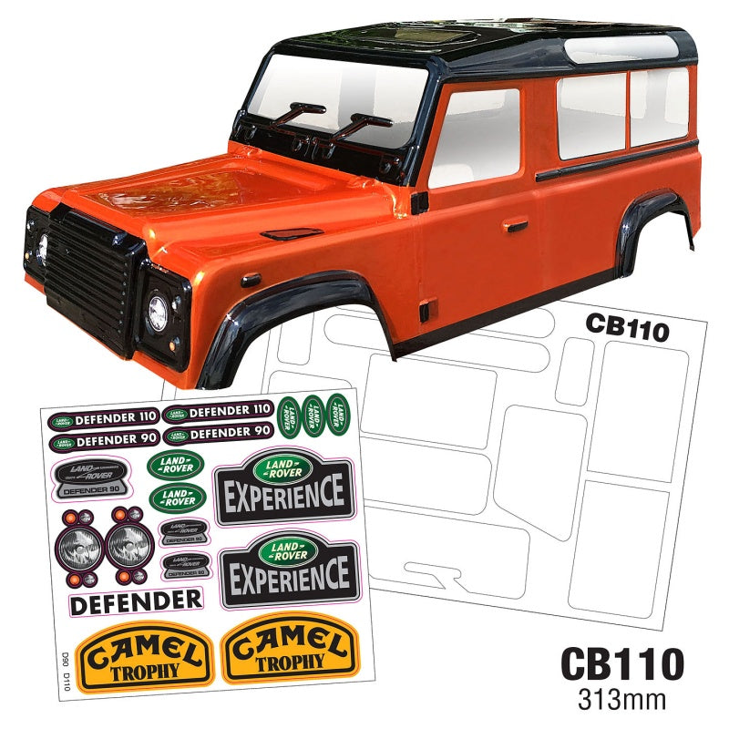 Team C 1:10 Land Rover Defender 110 Clear RC Body