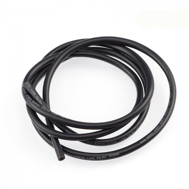 Orca 12AWG Silicon Power Cable (Copper) Black 1M