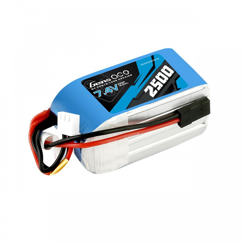 Gens Ace 2500mAh 2S 7.4v Hump RX Pack