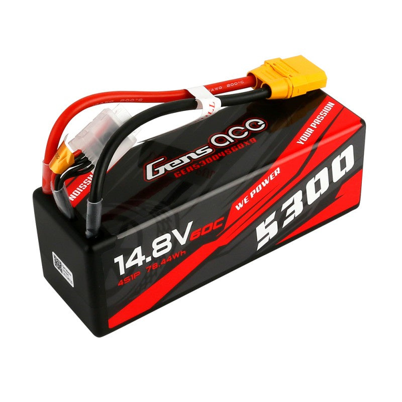 Gens Ace 5300mAh 4S 14.8v 60C Hardcase with IC5