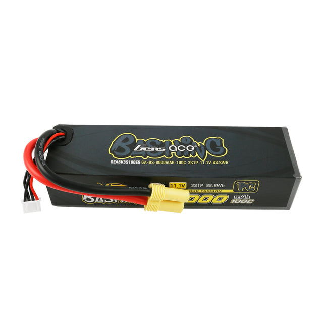 Gens Ace 8000mAh 3S 11.1v 100C EC5 Plug Basher Pro Battery