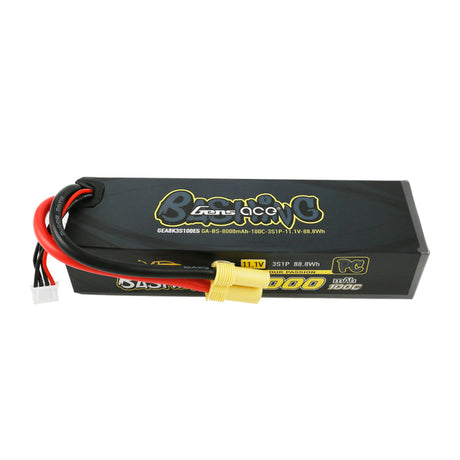Gens Ace 8000mAh 3S 11.1v 100C EC5 Plug Basher Pro Battery