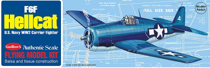 Guillows Rubber Power F6F Hellcat