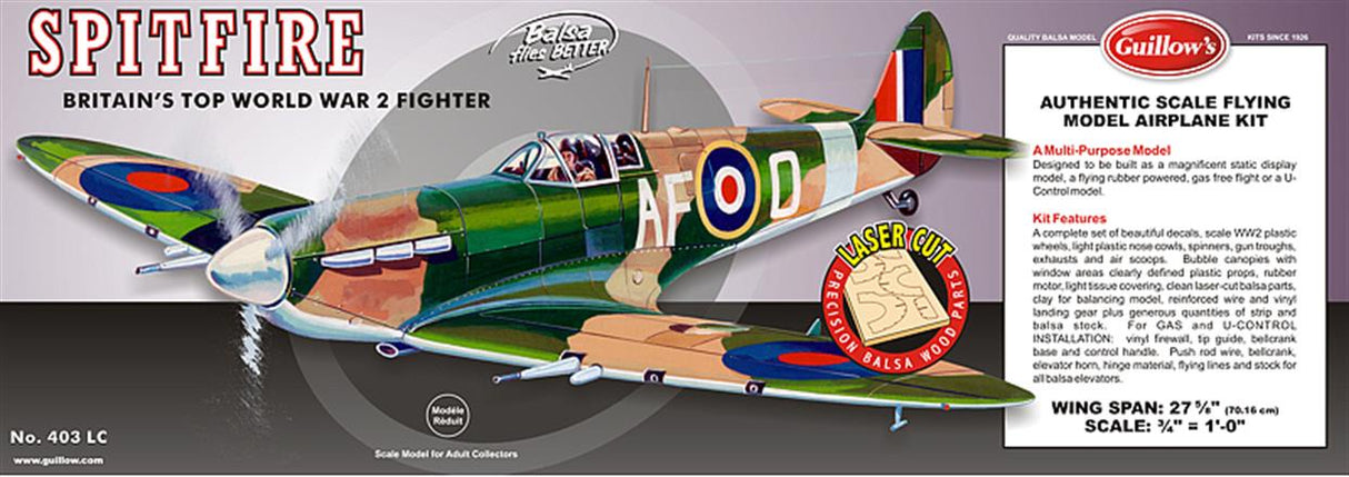 Guillows 1:16 Supermarine Spitfire