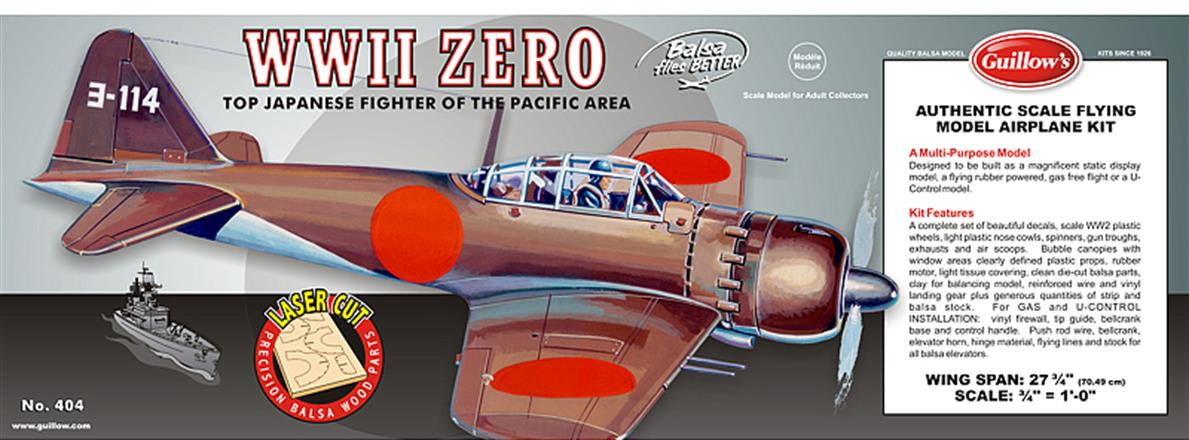 Guillows 1:16 Mitsubishi Zero