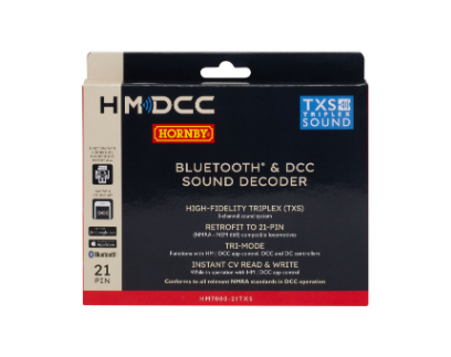 Hornby HM7000-21TXS: Bluetooth® & DCC Sound Decoder (21-pin)